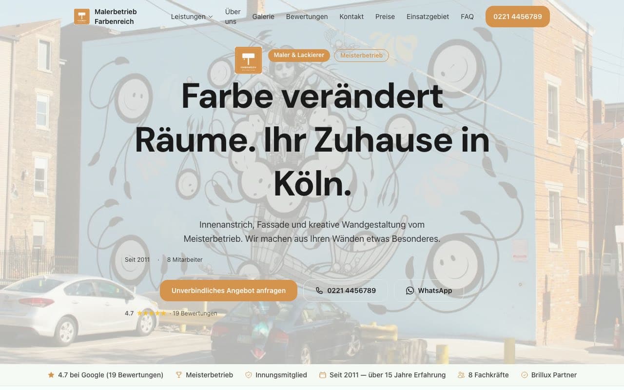 Vorschau Malerbetrieb Farbenreich